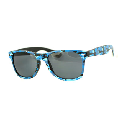 Wayferer Mat Camo Blauw, Zwarte Lenzen